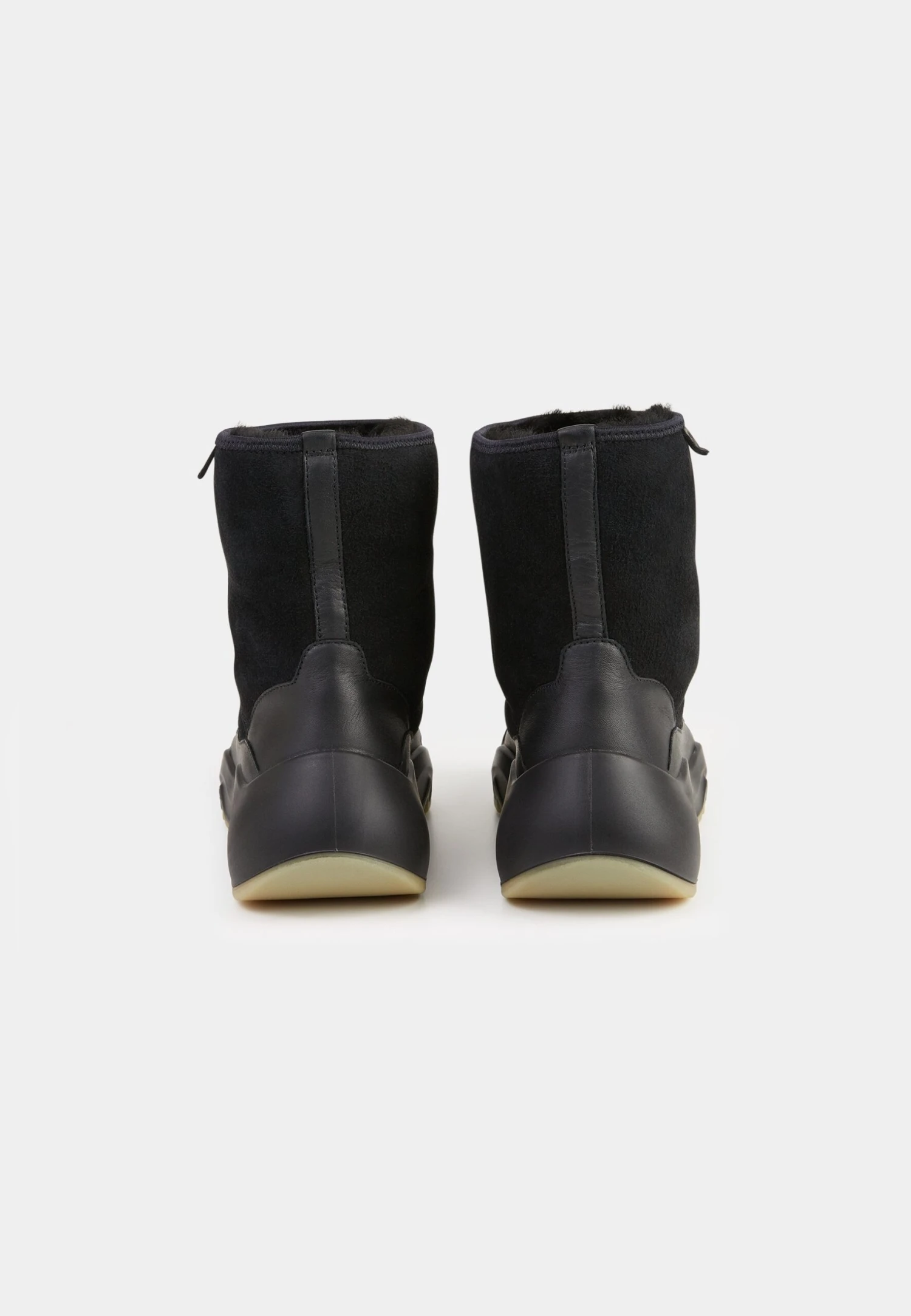 ECCO Chunky- Enkellaarsjes Met Plateauzool - Black/Black 9 ECCO Chunky- Enkellaarsjes Met Plateauzool - Black/Black - Afbeelding 7